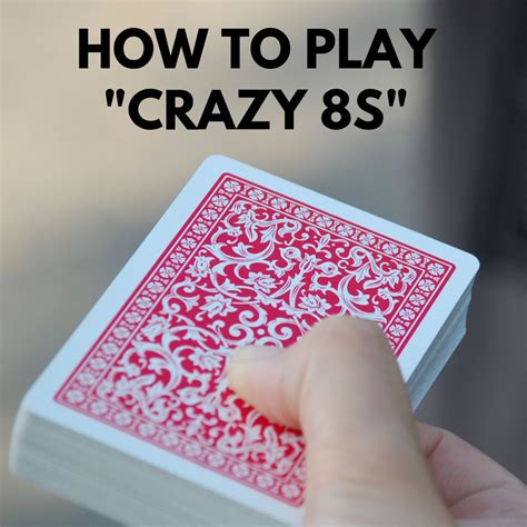 Crazy eights is a shedding-type card game for two to seven players. The game is considered a pre-extension of Switch and Mau Mau. A standard 52-card deck, without jokers, is used when there are five or fewer players. When there are five or more, two decks can be shuffled together, so everyone has enough cards to play.
